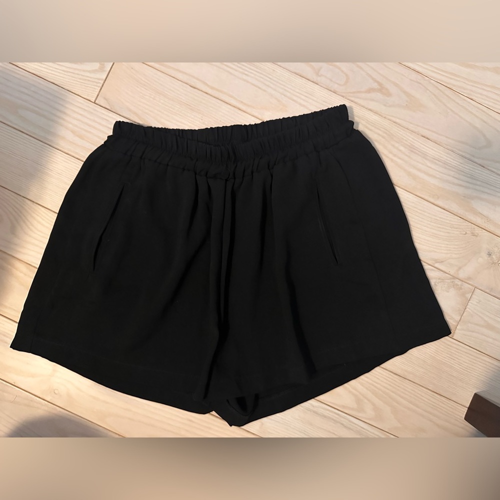 Lush High Waist Black Women's Shorts